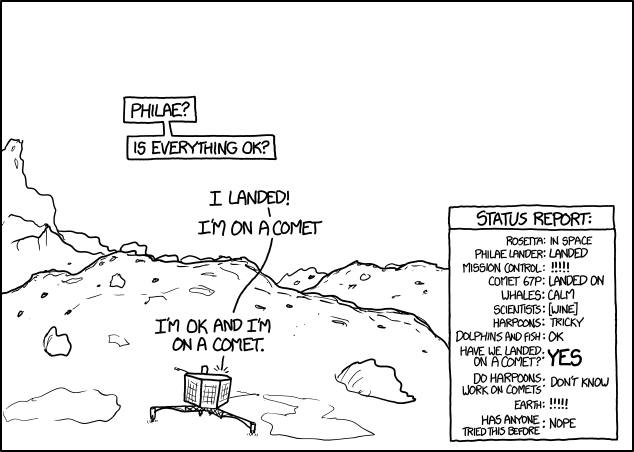 xkcd: Landing. 