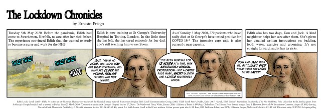 Edith is studying to become a nurse.