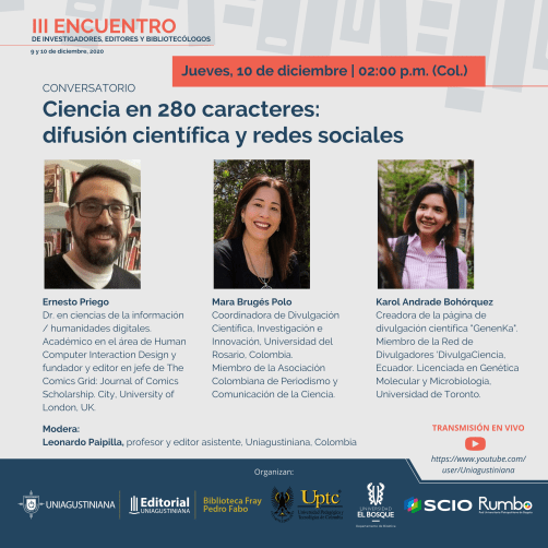"Ciencia en 280 caracteres: difusión científica y redes sociales"