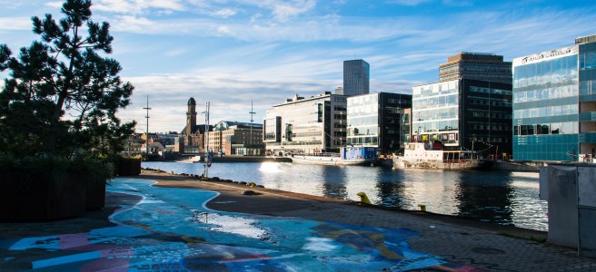Library building of Malmö University (2023). CC-by Maria Eklind, via Wikimedia Commons.